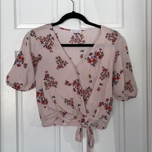 Socialite Surplice Blouse